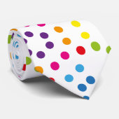 Regenboogpatroonstippen Stropdas (Opgerold)
