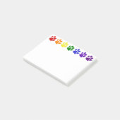 Regenboogpaws Post-it® Notes (Schuin)