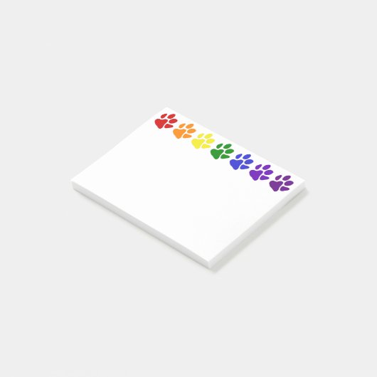 Regenboogpaws Post-it® Notes (Schuin)