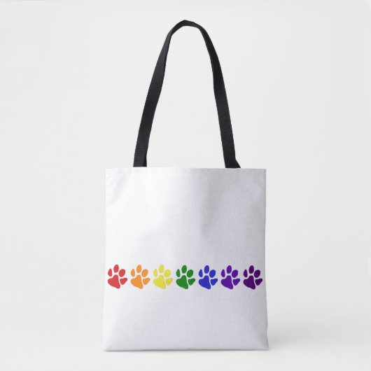 Regenboogpaws Tote Bag (Voorkant)
