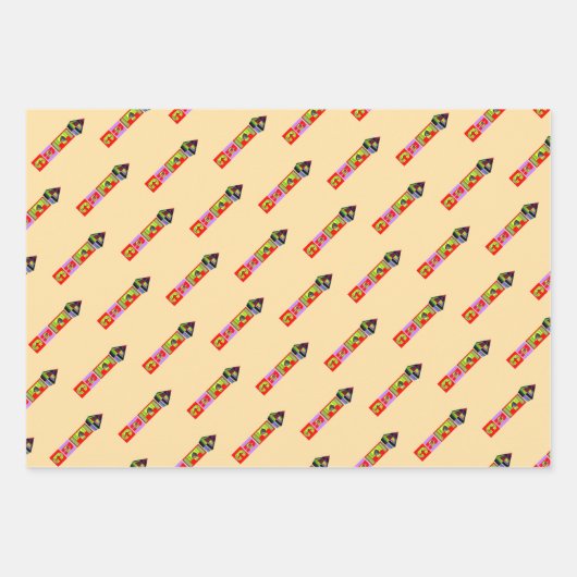 Regenboogpen Gift Inpakpapier Vel (Voorkant 3)