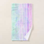 Regenboogpenseelstreken, op wit: bad handdoek (Handdoek)