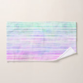 Regenboogpenseelstreken, op wit: bad handdoek (Handdoek)