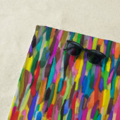 Regenboogpenseelstreken Strandlaken (In situ)