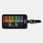 Regenboogpiano Bagagelabel (Voorkant horizontaal)