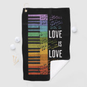 Regenboogpiano Golfhanddoek (Insitu)