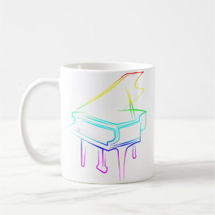 Regenboogpiano Koffiemok