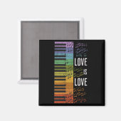 Regenboogpiano Magneet (Voorkant / Achterkant)