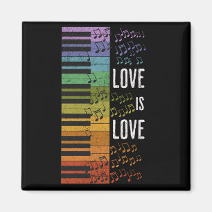 Regenboogpiano Magneet