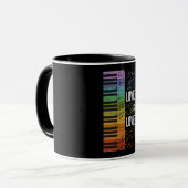 Regenboogpiano Mok (Voorkant links)