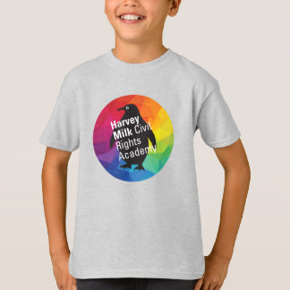 Regenboogpinguïn - Kind, geschikt, grijs T-shirt