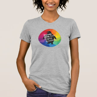 Regenboogpinguïn - Volwassen dunne buik, grijs T-shirt