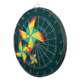 regenboogpinrad dartbord (Voorkant Rechts)