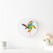 regenboogpinrad ronde klok (Huis)