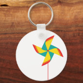 regenboogpinrad sleutelhanger (Voorkant)