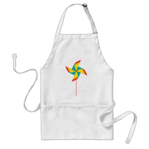 regenboogpinrad standaard schort