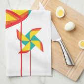 regenboogpinrad theedoek (Quarter Fold)