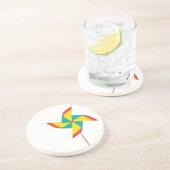 regenboogpinrad zandsteen onderzetter (Zijkant)