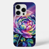 Regenboogpioen in kosmische bloei Case-Mate iPhone case (Achterkant)