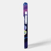 Regenboogpioen in kosmische bloei Case-Mate iPhone case (Achterkant / Links)