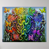 Regenboogpixen Magische Poster (Voorkant)