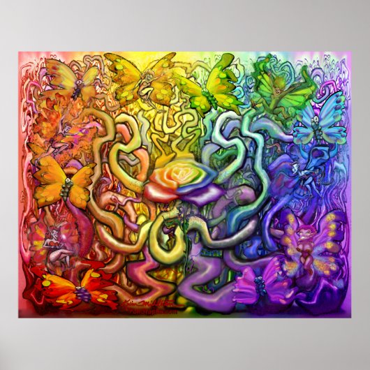 Regenboogpixen Magische Poster (Voorkant)