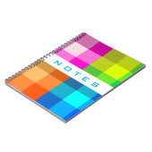 Regenboogplaat aangepast met Jouw tekst-laptop Notitieboek (Linkerzijde)