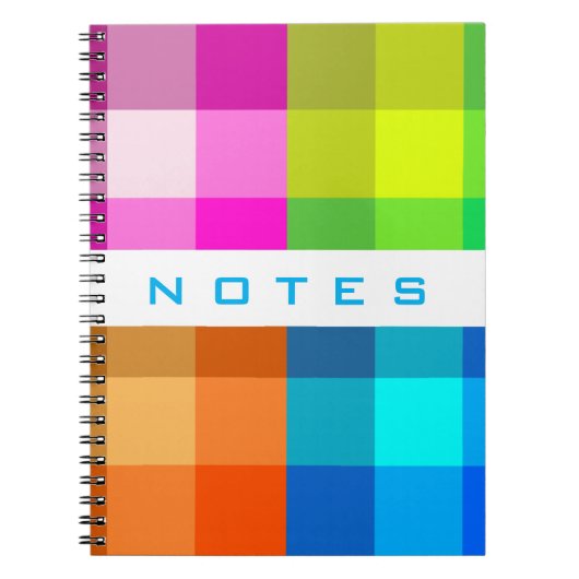 Regenboogplaat aangepast met Jouw tekst-laptop Notitieboek (Voorkant)