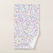 Regenboogplaat bad handdoek (Handdoek)