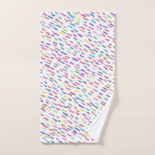 Regenboogplaat  bad handdoek (Handdoek)