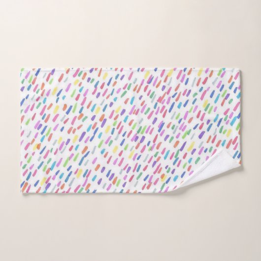 Regenboogplaat  bad handdoek (Handdoek)