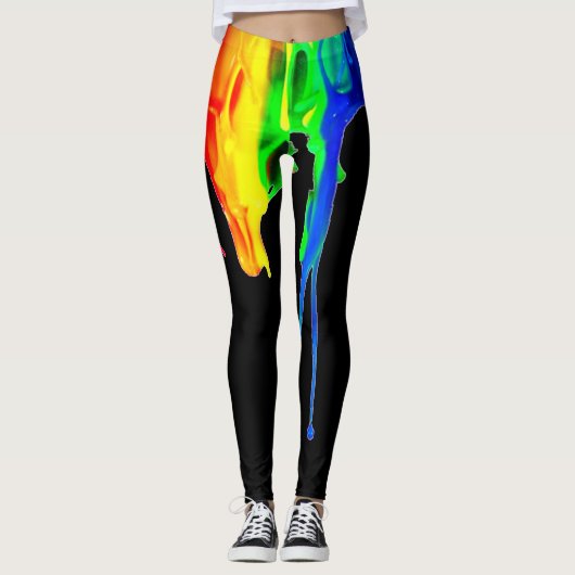 Regenboogplaat Leggings (Voorkant)
