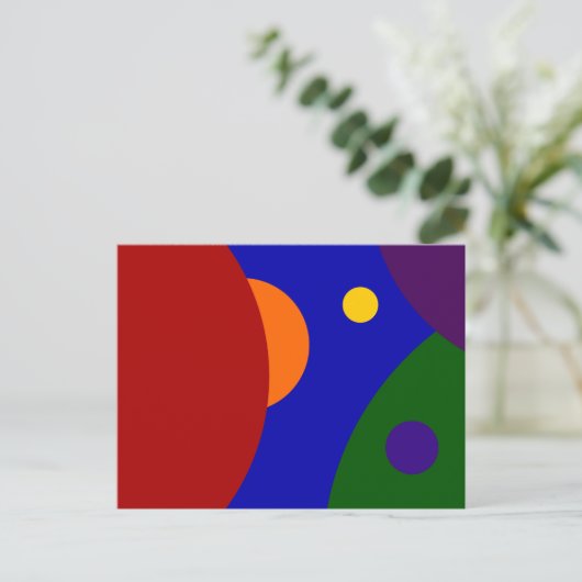 Regenboogplanken Briefkaart (Staand voorkant)