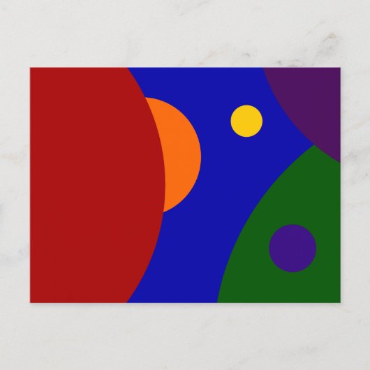 Regenboogplanken Briefkaart (Voorkant)