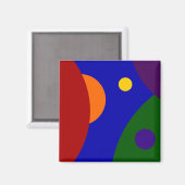 Regenboogplanken Magneet (Voorkant / Achterkant)