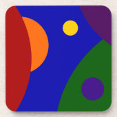 Regenboogplanken Onderzetter (Voorkant)