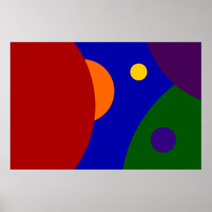 Regenboogplanken Poster