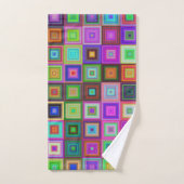 regenboogpleinen badhanddoekset bad handdoek (Handdoek)