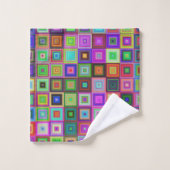 regenboogpleinen badhanddoekset bad handdoek (Wasdoekje)