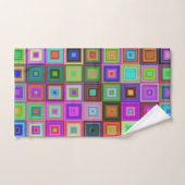 regenboogpleinen badhanddoekset bad handdoek (Handdoek)