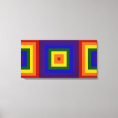 Regenboogpleinen Canvas Afdruk (Voorkant)
