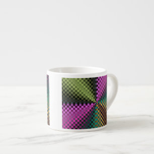 Regenboogpleinen Espresso Kop