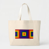 Regenboogpleinen Grote Tote Bag (Voorkant)
