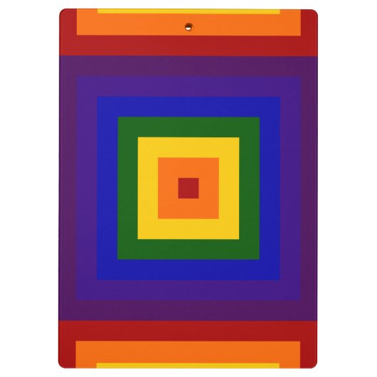 Regenboogpleinen Klembord (Achterkant)