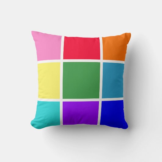 Regenboogpleinen Kussen (Voorkant)