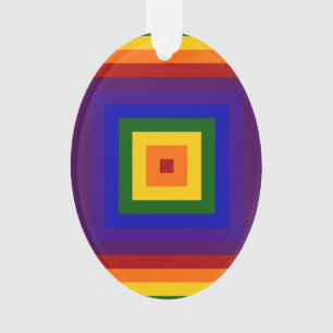 Regenboogpleinen Ornament