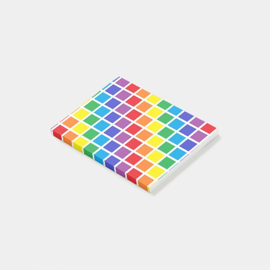 Regenboogpleinen Post-it® Notes (Schuin)