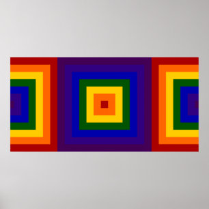 Regenboogpleinen Poster