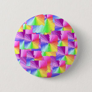 Regenboogpleinen Ronde Button 5,7 Cm