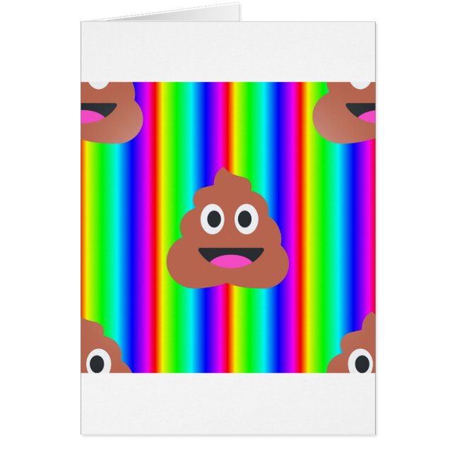regenboogpoep emoji (Voorkant)